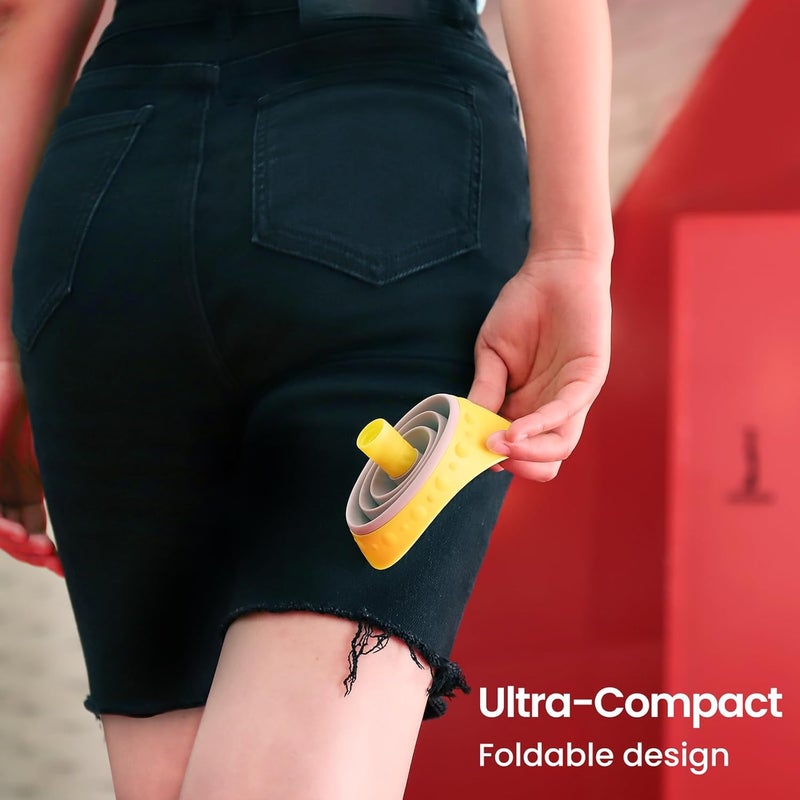 TRIPTIPS Pee Conch Foldable Female Urinal Device Portable Urinal for Women Pee Funnel for Women Travel, She Pee Cup for Women Stand to Pee Womens Urinal Funnel with Tube Case - Image 2